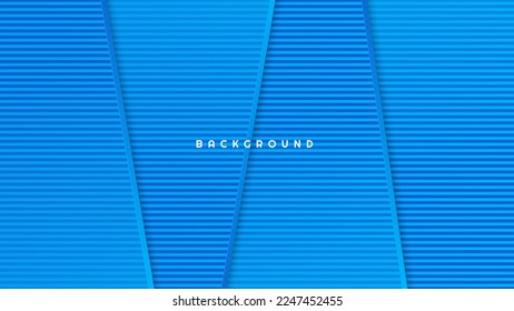 Modern blue background with dynamic geometric technology concept