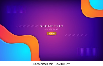 modern blue background with dynamic wave, abstract blue and purple backgrounds, modern landing page vector concepts.