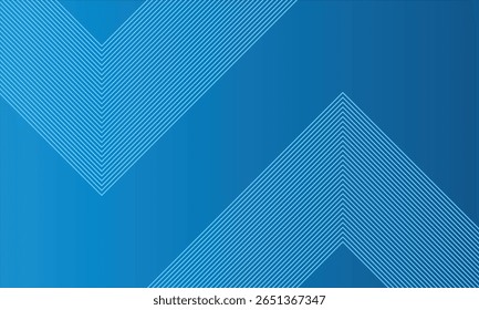 Modern blue background featuring sharp diagonal stripes forming chevron-like patterns on each side. Perfect for tech, corporate, or digital-themed content and graphic projects.