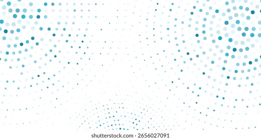 Quadro de fundo azul moderno de formas geométricas. Ornamento circular abstrato moderno