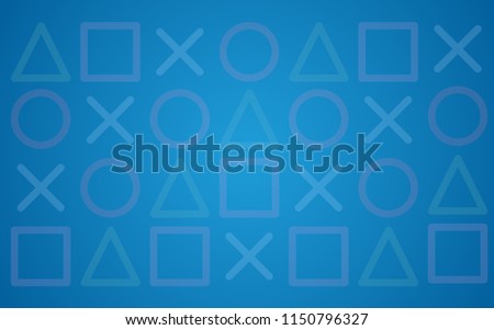 Modern Blue background. Game wallpaper concept.