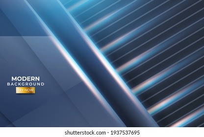 modern blue background with a blue and gold line in carbon texture
