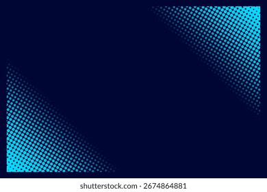Modern Blue Background with Halftone. Technology Banner. Vector Illustration. Abstract Business Wallpaper