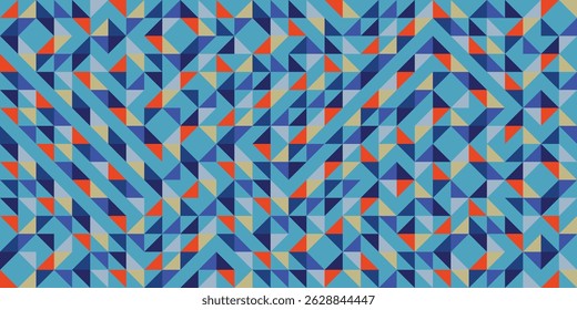 Fondo azul moderno con líneas de triángulos