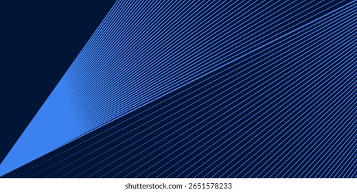 Diseño abstracto de línea de patrón de metal de fondo azul moderno simple