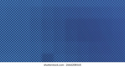 Modern blue background with monochrome and gritty pattern halftone.