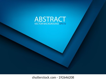 Modern blue background overlap on blue dark background for text and message design , vector