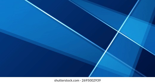 Modernes blaues Hintergrund-Poster mit Dynamik. Kurzbeschreibung des Technologienetzwerks