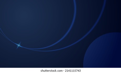 Modern blue background for presentation design with abstract geometrics shapes decoration. Vector illustration for technology, game design, business or corporate needs
