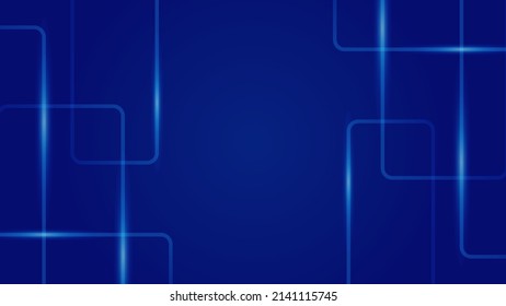 Moderner blauer Hintergrund für Präsentationsdesign mit abstrakter geometrischer Gestaltung. Vektorgrafik für Technologien, Spieledesign, geschäftliche oder unternehmensinterne Anforderungen