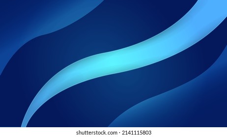 Modern blue background for presentation design with abstract geometrics shapes decoration. Vector illustration for technology, game design, business or corporate needs