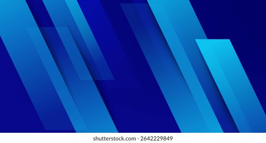 Fondo azul moderno para diseño de presentación con decoración de Formas geométricas abstractas. Ilustración vectorial para tecnología, diseño de juegos, necesidades empresariales o corporativas