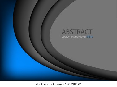 Modern blue background vector dimension 3d overlap graphic message board for text and message design frame line shadow for modern web design