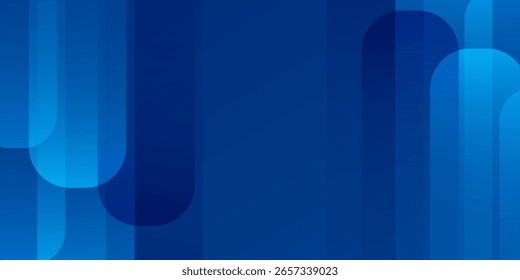 Parede de fundo azul moderna com linhas geométricas brilhantes. forma quadrada design simples arte gradiente bom elemento abstrato fino