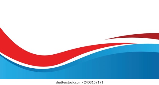 Modern blue banner background. Graphic design banner pattern background template with dynamic wave shapes. EPS 10