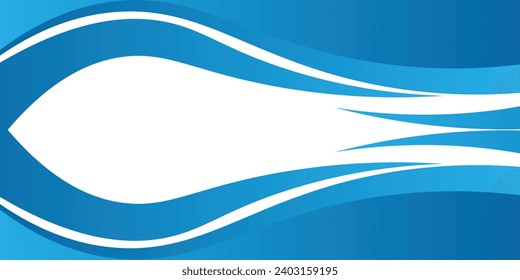 Modern blue banner background. Graphic design banner pattern background template with dynamic wave shapes. EPS 10