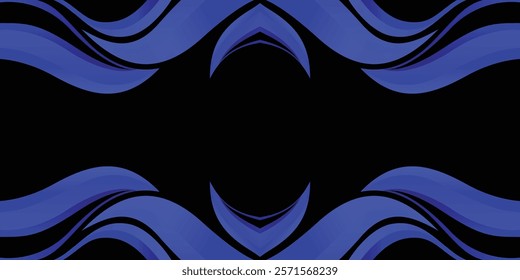 Modern blue banner background. Graphic design banner pattern background
