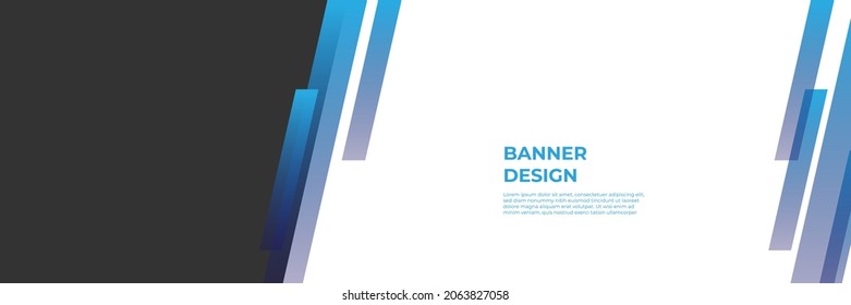 Modern blue banner background. Vector abstract graphic design banner pattern background template.