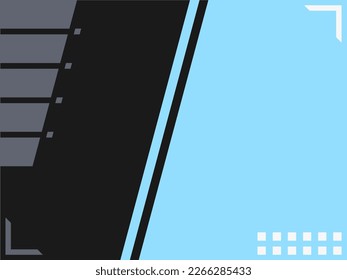 Modern blue and black abstract background 