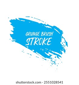 Modern blue and black brush stroke watercolor design vector art illustration.
