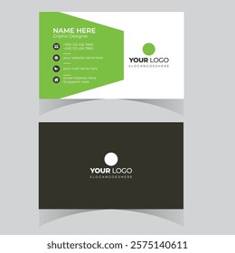 Modern blue black business card - creative and clean business card template. Stylish blue elegant business card design. Designed for business and corporate concept. Vector illustration