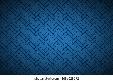 Modern blue brick pattern. Seamless tile pattern. Simple vector illustration