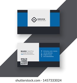 modern blue business card design