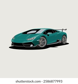 Modern Blue Car vector illustration
