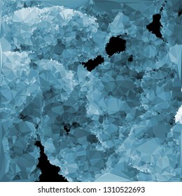 Modern blue color background. Low polygonal image