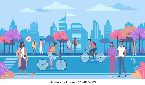 Modern Blue Colour City Street Bike Stock Vector (Royalty Free) 1654877803