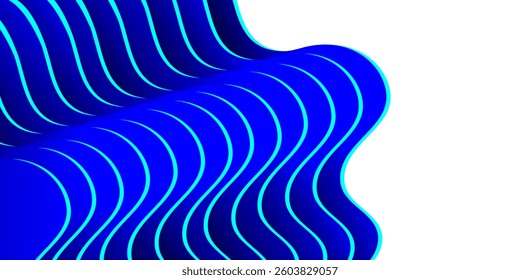 Modern blue colour wave pattern design background. Perfect for modern projects business,poster,banner. Futuristic concept technology Luxury pattern.