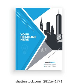Modern Blue Corporate Annual Report Cover Template featuring a clean geometric layout with a professional city skyline illustration. Ideal for annual reports, business proposals, company profiles, corporate presentations, brochures, booklets, and marketing publications. This editable vector design offers a contemporary style suitable for branding, office documents, and high-quality print or digital publishing projects.



#Business #Corporate #AnnualReport #ReportCover #CoverTemplate #Brochure #Booklet #Presentation #Company #Marketing #Branding #Design #Abstract #Geometric #Skyline #Architecture #Modern #Blue #Vector #Editable #Professional #Print #Publication #Office #GraphicDesign