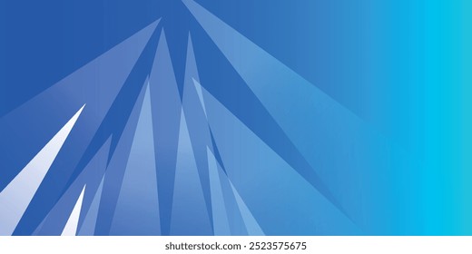 Fondo corporativo azul moderno con Formas geométricas de gradiente de triángulos. Plantilla Abstractas del diseño del Anuncio para el concepto de negocio y de tecnología. Vector 
