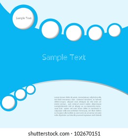 Modern blue creative editable abstract 3d art vector background