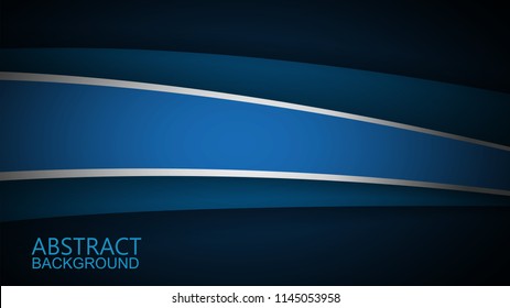  Modern Blue Curve Vector Background 