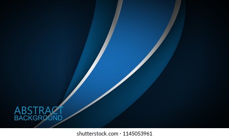  Modern Blue Curve Vector Background 