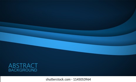  Modern Blue Curve Vector Background 