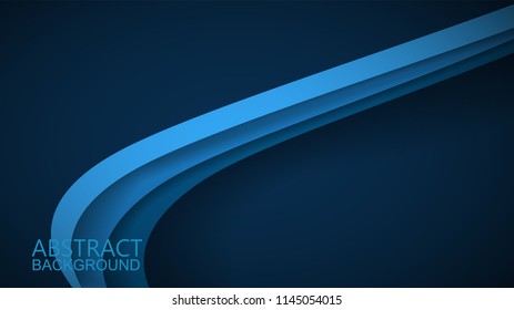 Modern Blue Curve Vector Background 