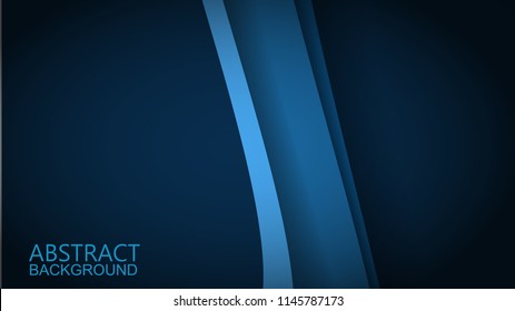 Modern Blue Curve Vector Background 