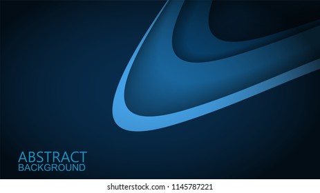 Modern Blue Curve Vector Background 