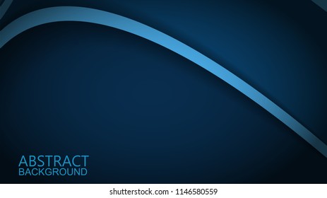  Modern Blue Curve Vector Background 