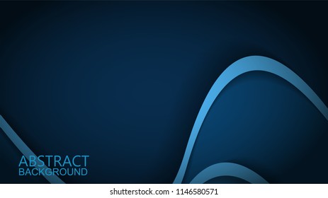  Modern Blue Curve Vector Background 