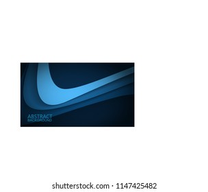 Modern Blue Curve Vector Background 