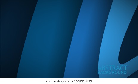 Modern Blue Curve Vector Background 