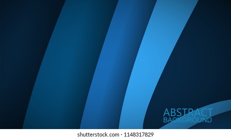 Modern Blue Curve Vector Background 
