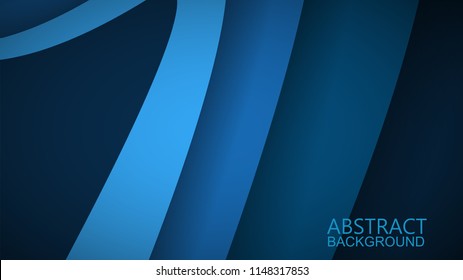 Modern Blue Curve Vector Background 