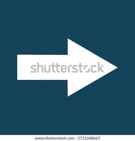 Modern Blue Down-Right Diagonal Arrow Icon: Minimal Flat Vector Pointer for Digital Interface and Wayfinding. Professional Design Element for Skincare Marketing, Birthday Deals, and Kitchen Tools.