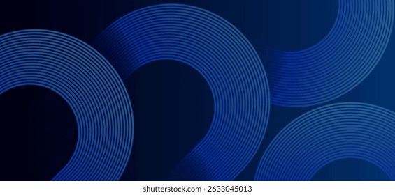 Modern blue dynamic lines design background vector illustration. Futuristic technology consept. High quality graphic. Perfect for modern artwork, backdrop, banner, poster, templates company, business.