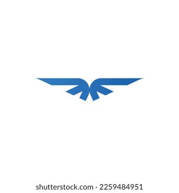 modern blue eagle logo design bird logo design