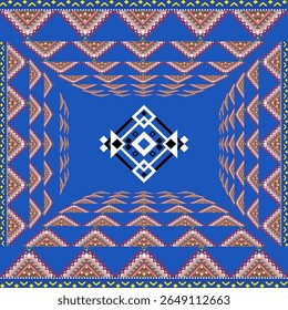A modern blue fabric pattern that is simple yet bold — combining elegance with strength, it’s a captivating design that draws the eye and inspires confidence.